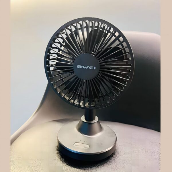 Awei F29 Compact Strong Wind Rechargeable Fan Desktop Silent Fan - Image 4