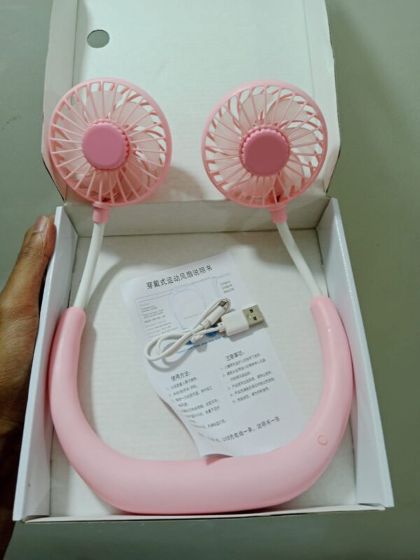 Portable Neck Fans Mini Cooling Fans Rechargeable Fans 360 Degree Free Rotation for Traveling, Sport - Image 4