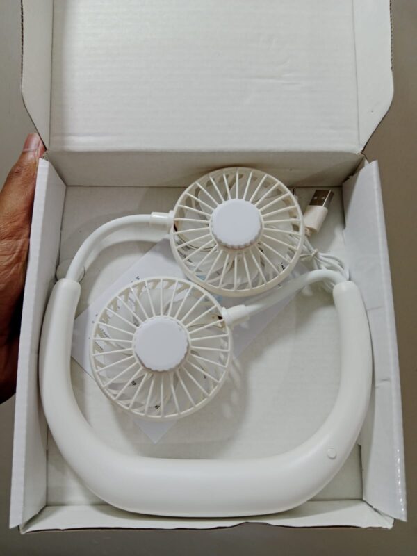 Portable Neck Fans Mini Cooling Fans Rechargeable Fans 360 Degree Free Rotation for Traveling, Sport - Image 2