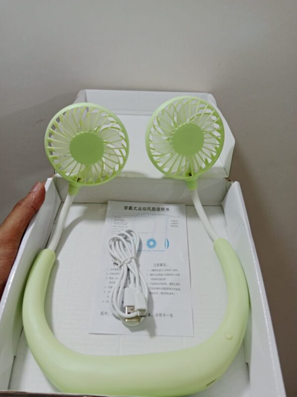 Portable Neck Fans Mini Cooling Fans Rechargeable Fans 360 Degree Free Rotation for Traveling, Sport - Image 3