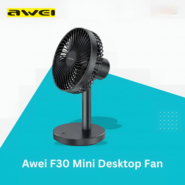Awei F30 Mini Desktop Fan- Time Square - Image 2