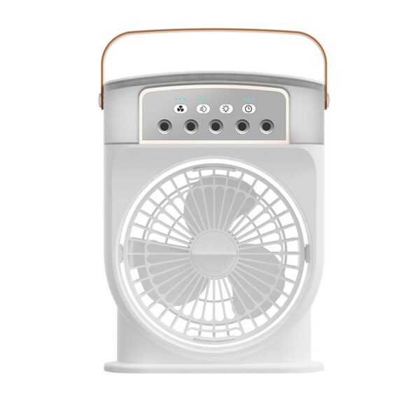 3 In 1 Air Cooling USB Fan with LED Night Light Water Fan - Image 2