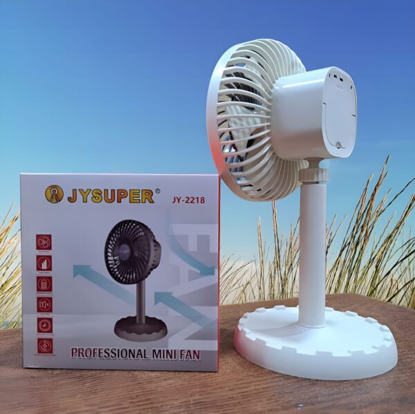 JY Super JY-2218 12.5 inch Rechargeable Fan - Image 2