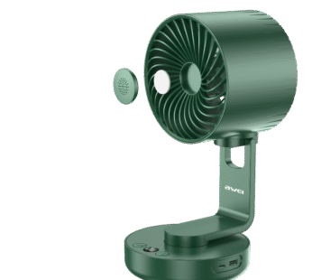 Awei F34 Strong Wind Air Circulation Wide Angle Night Lamp Fan 4000mAh