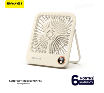 Awei F33 Thin Desktop Fan Space Saving Energy Saving Vertical Ultra-Quiet