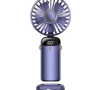 Handheld Fan Personal Fan 5000MAh Rechargeable,5 Speeds with LED Display,90° Adjustable